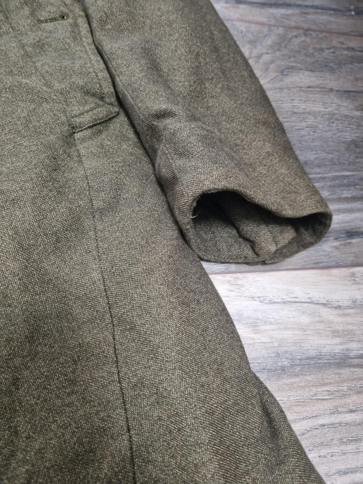 Rag & Bone Khaki Green Cotton Blend Long Coat Size 8