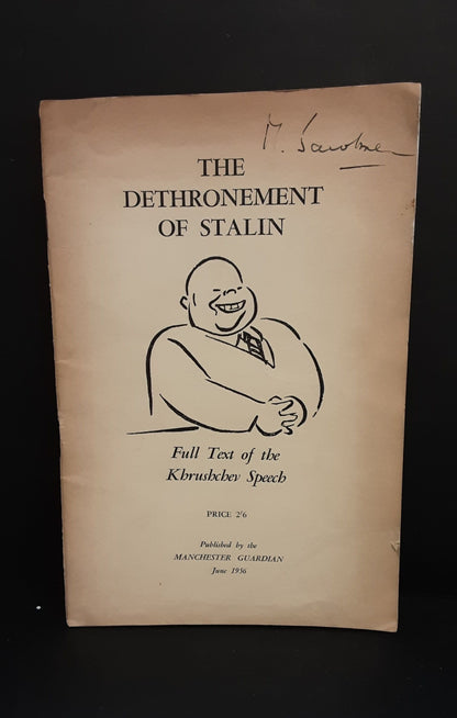 The Dethronement of Stalin, The Manchester Guardian 1956