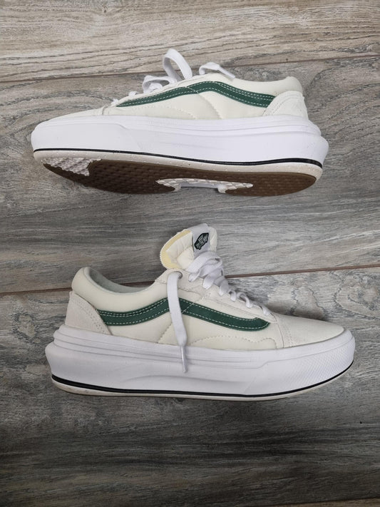 Vans Chunky Skater Style White/Green Shoes Size 7