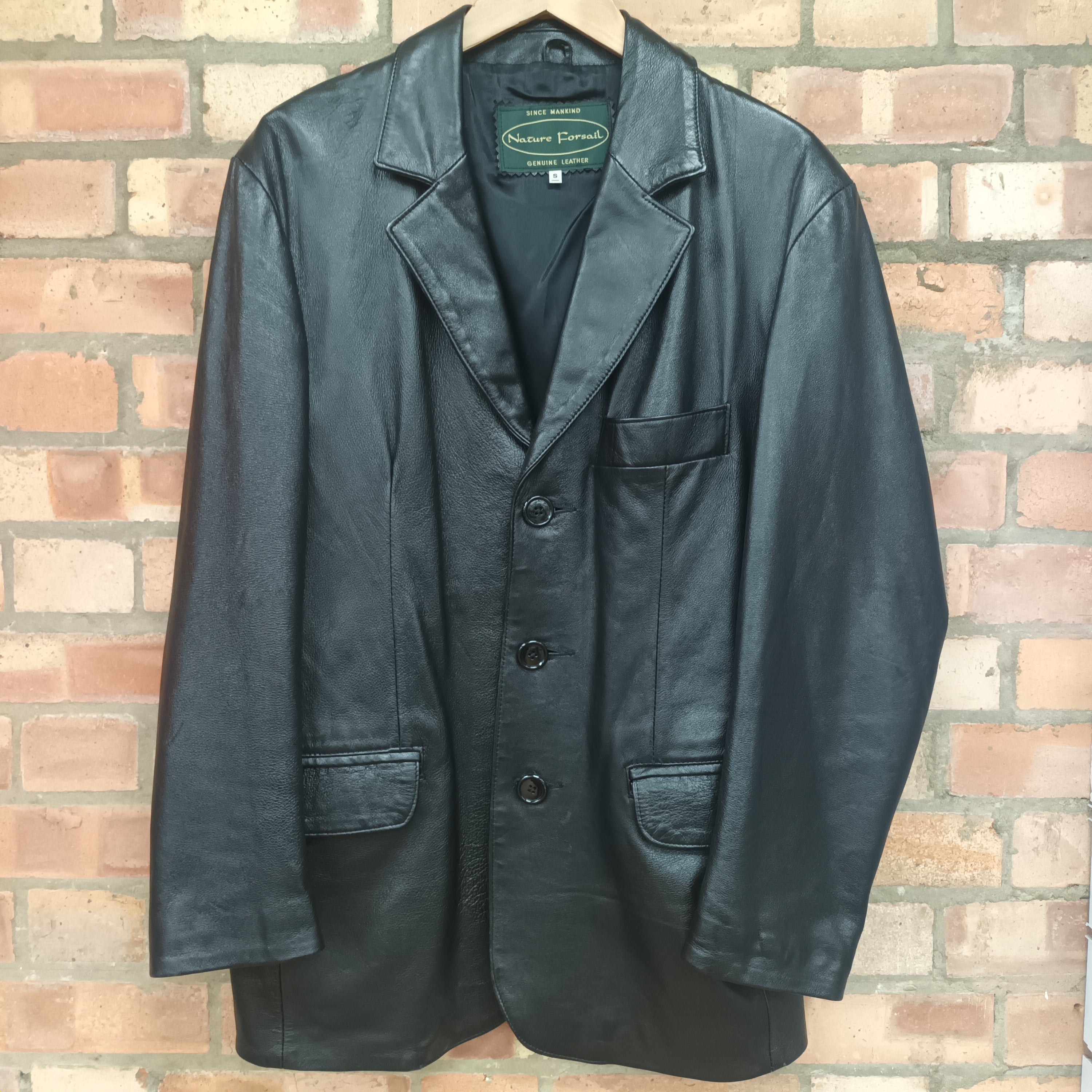 Small black sale leather jacket