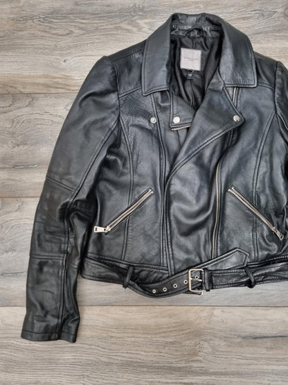 Urban Code Black Leather Jacket Size Large