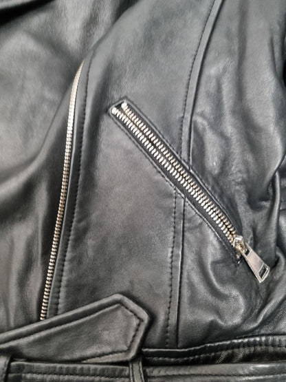 Urban Code Black Leather Jacket Size Large