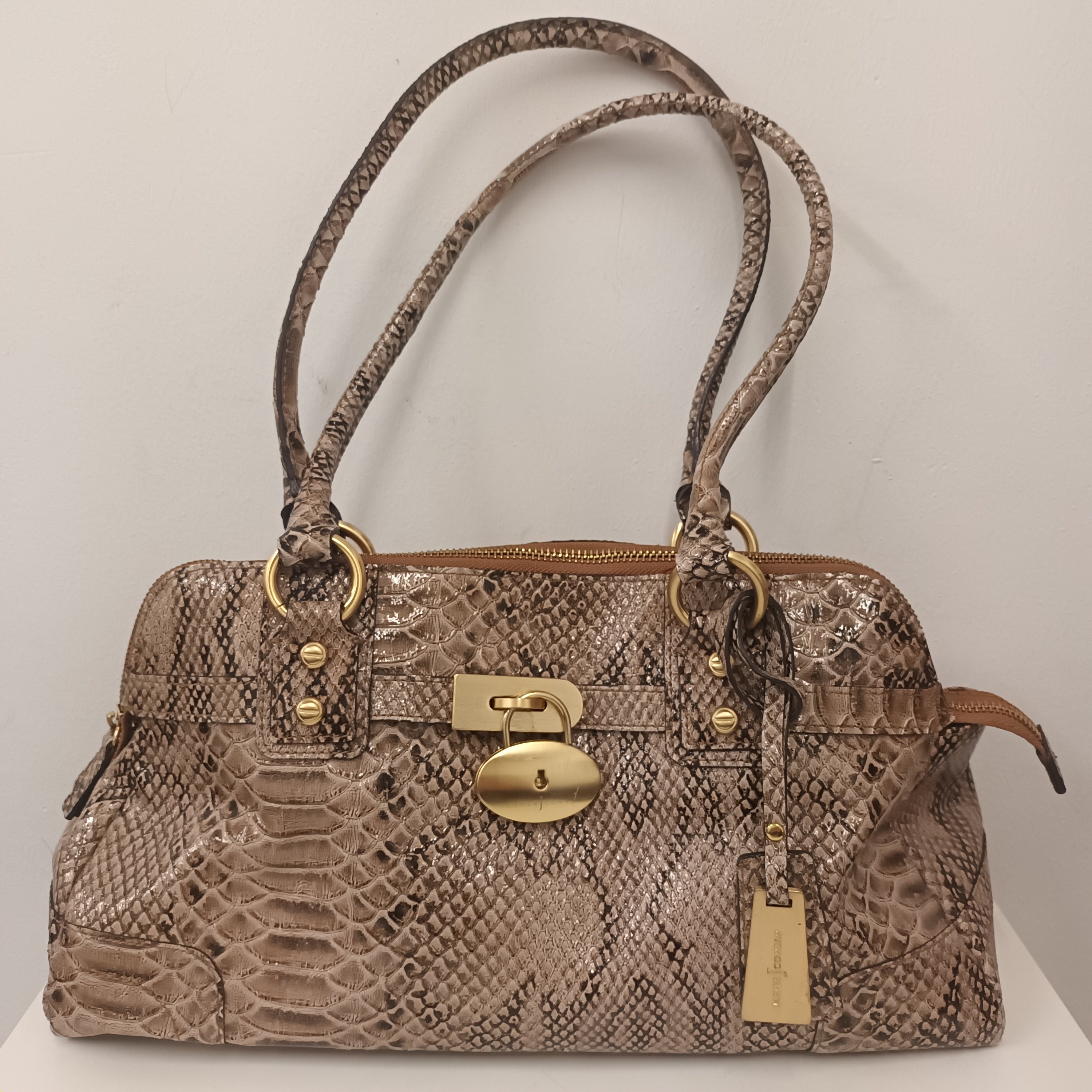 Jasper Conran Brown Snakeskin Handbag – Shop for Shelter