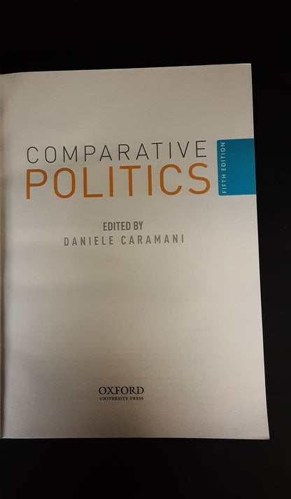 Comparative Politics by Daniele Caramani, Oxford University Press, 2020