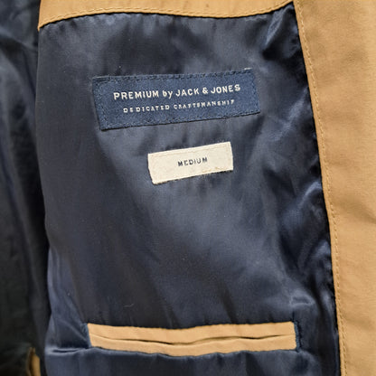 Premium By Jack and Jones Mens Casual Tan Jacket Size Medium