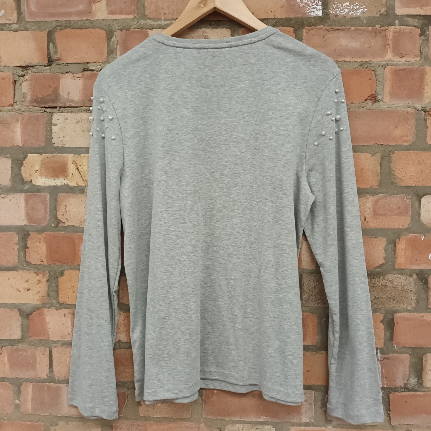Maine New England Size 18 Grey Long Sleeve Top