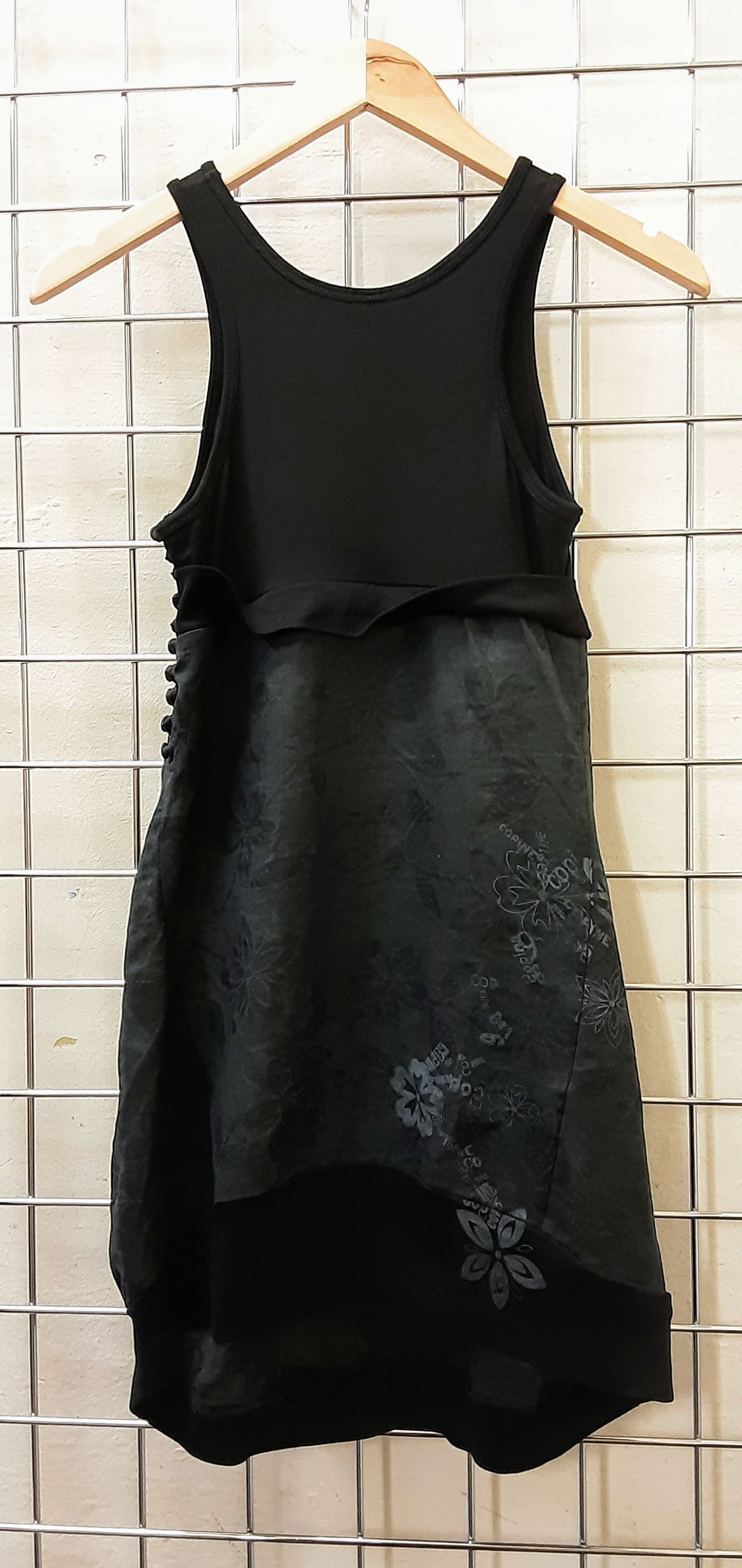 Cop.Copine Black Linen Dress size 36 (UK 8)