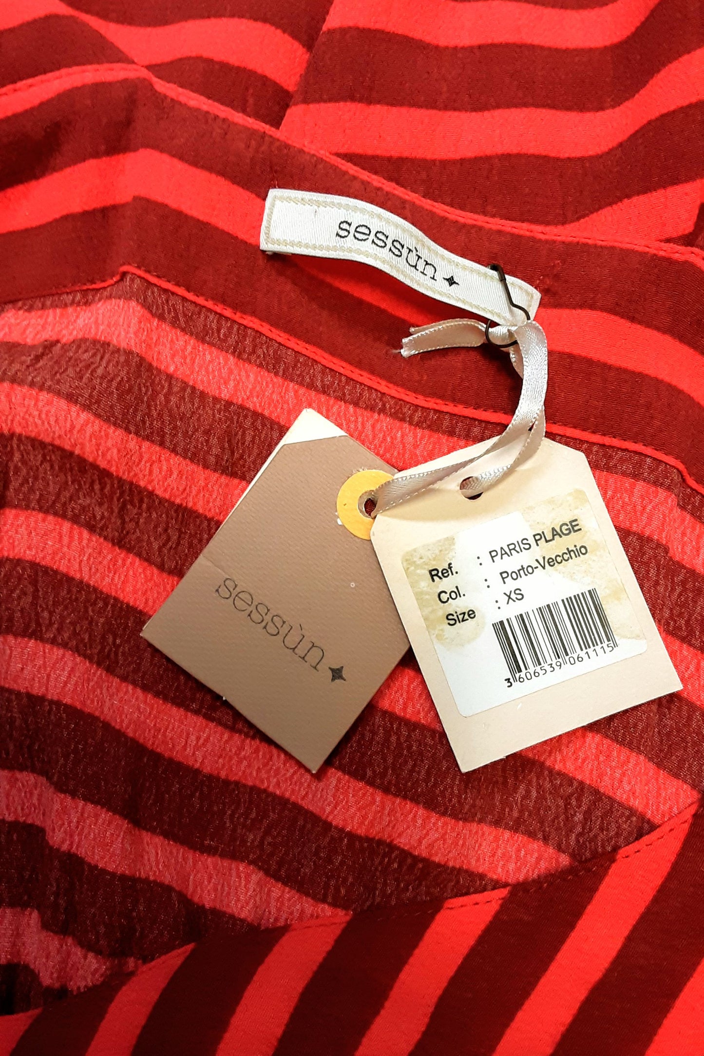 BNWT Sessùn Red Stripes Dress size XS
