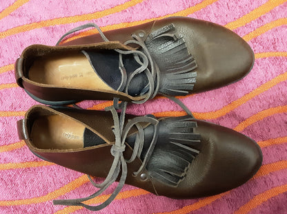 Trippen Brown Leather Shoes size 37 - UK 4