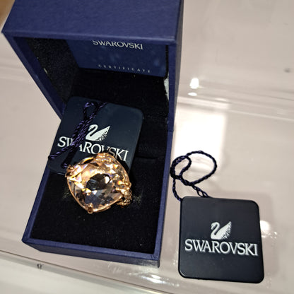 Swarovski Crystal  Lucent Cocktail Ring Size P
