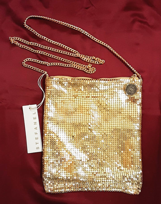 BNWT Stefanel Gold Bag