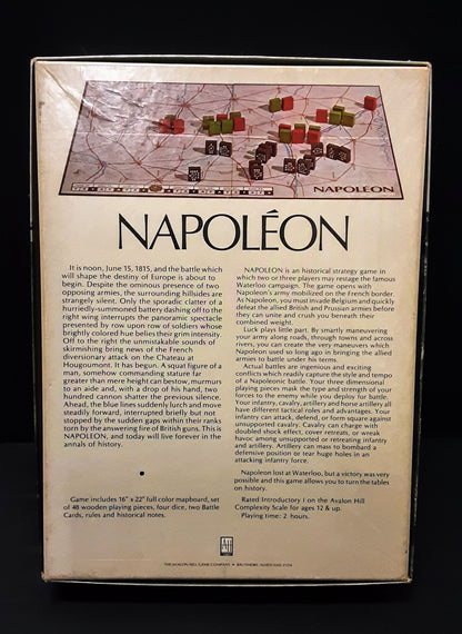 Napoleon: The Waterloo Campaign Game by Avalon Hill Game, 1974