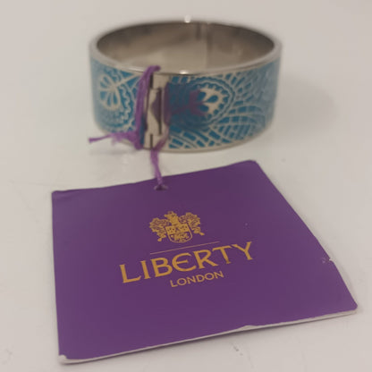 New With Tag Liberty London Hera Solid Cuff Teal Bracelet
