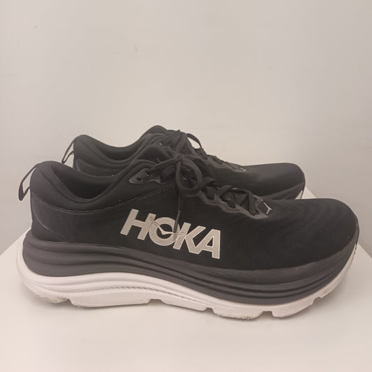 Hoka Size 11 Gaviota 5 Black & White Trainers