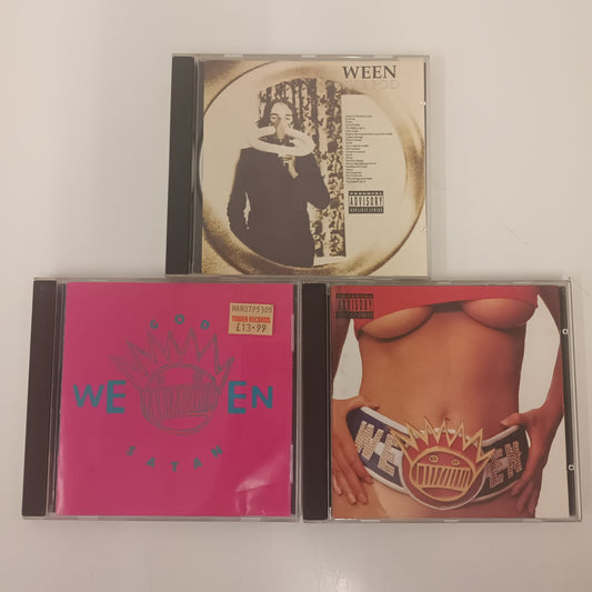 3 Ween CDs The Pod Satan Chocolate & Cheese 90's Rock