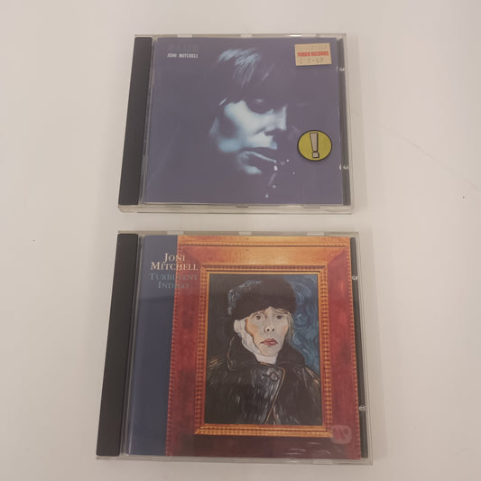2 Joni Mitchell CD's Blue & Turbulent Indigo