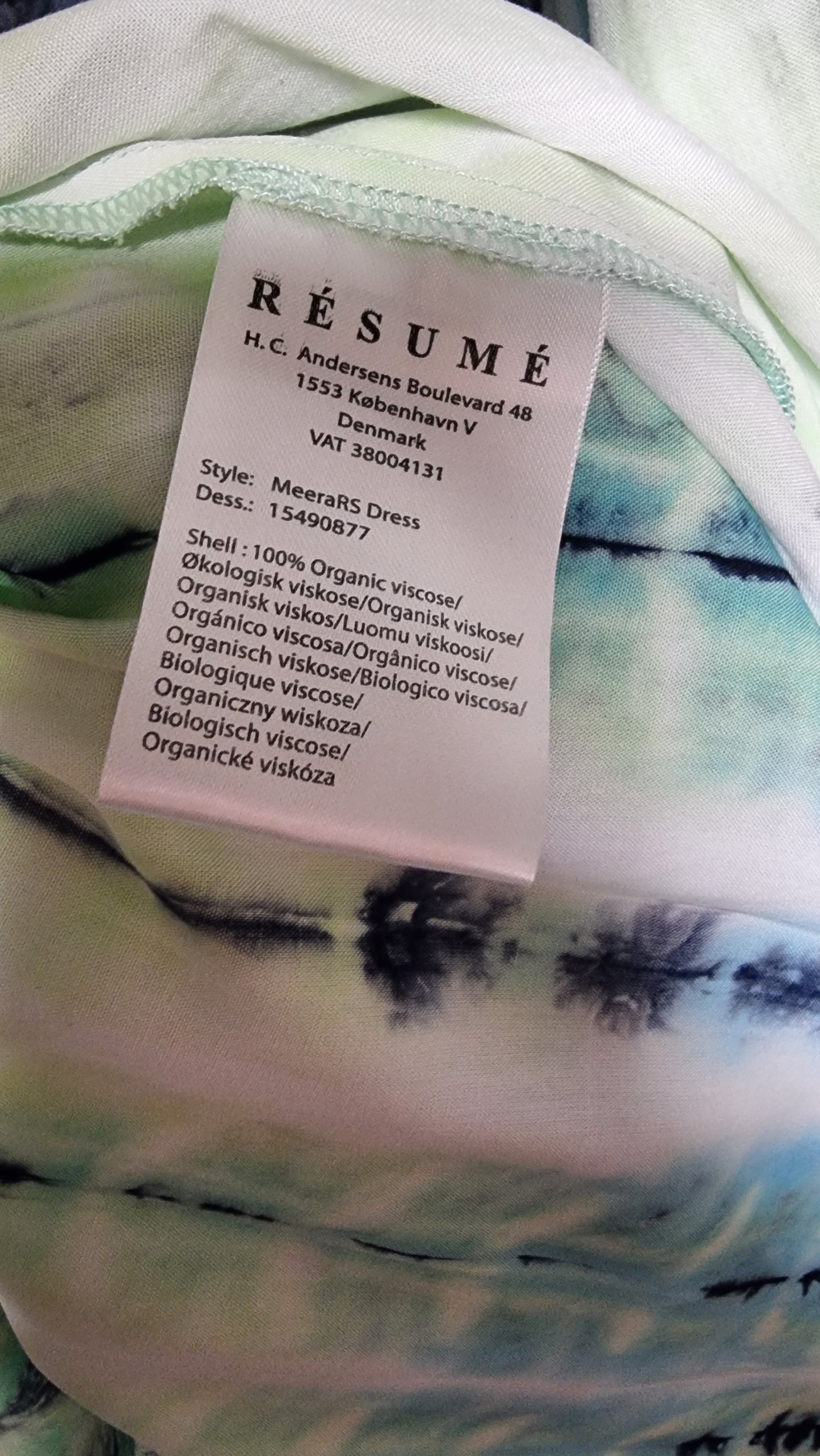 Resume Multi-coloured Maxi Dress with Lace-up Back, Size Medium