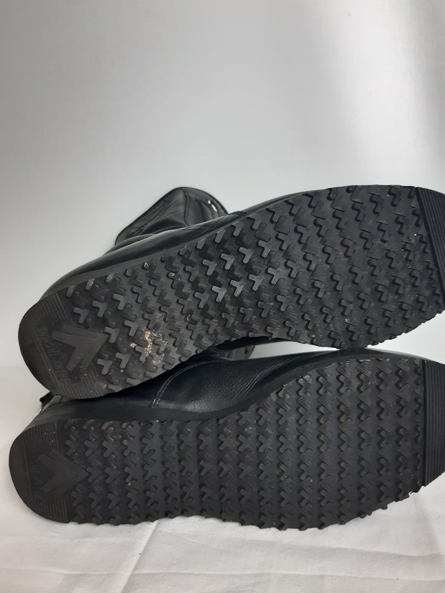 Frank Thomas Black Leather Boots Size 8