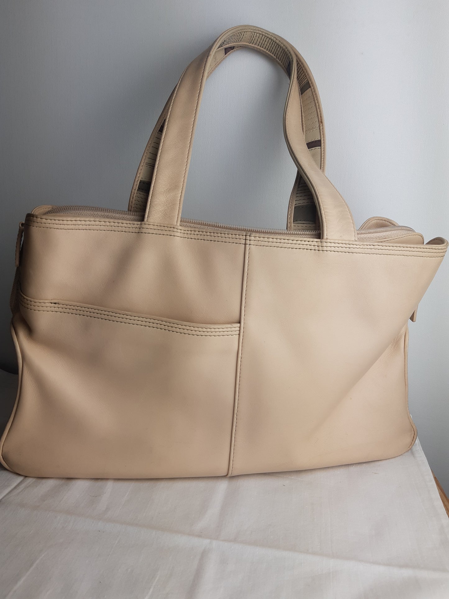 Radley Beige Leather Medium Handbag