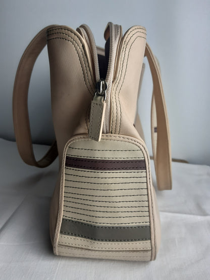 Radley Beige Leather Medium Handbag