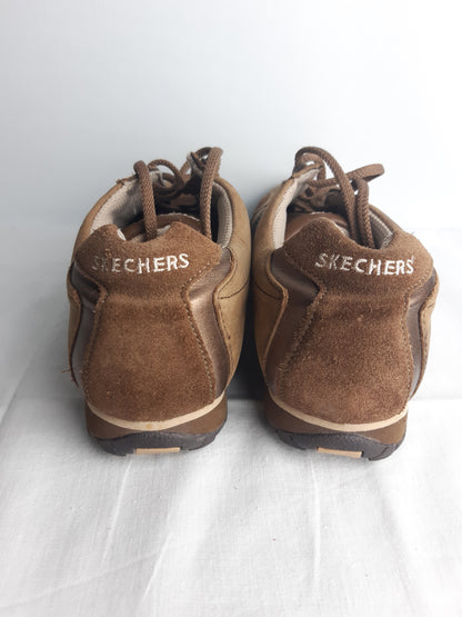 Skechers Brown Leather Shoes, Size 5