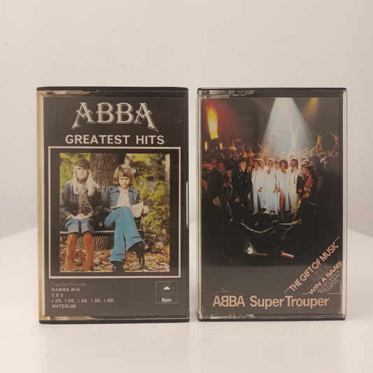 ABBA Greatest Hits & Super Trouper Cassette Tapes