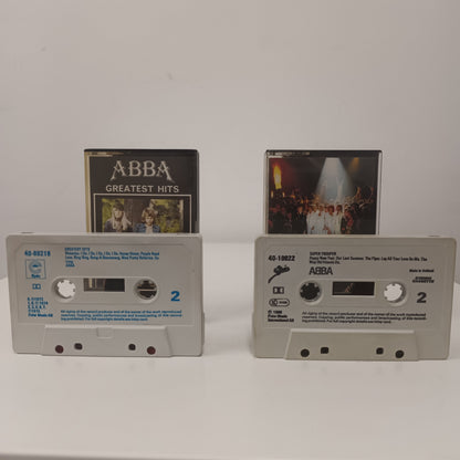 ABBA Greatest Hits & Super Trouper Cassette Tapes