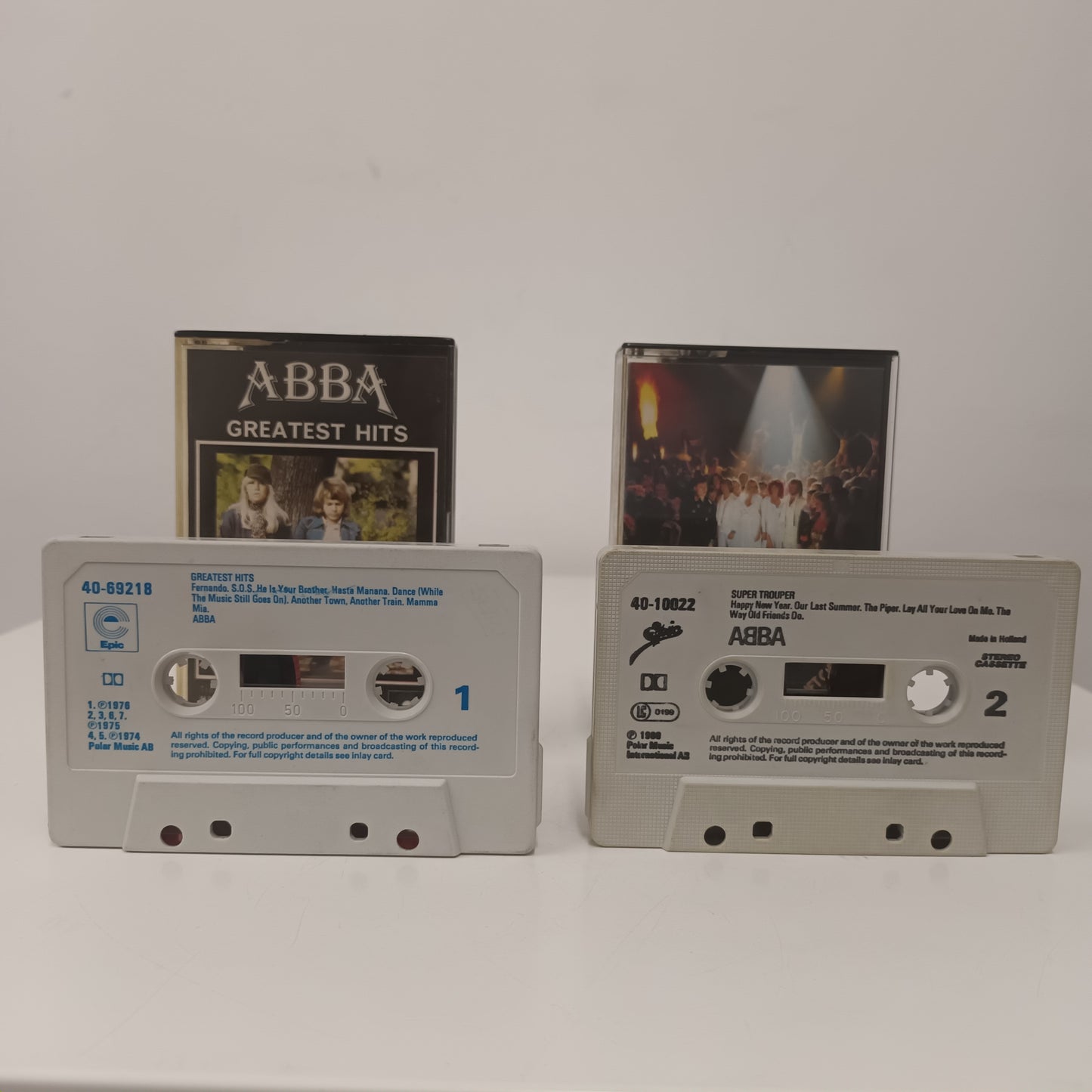 ABBA Greatest Hits & Super Trouper Cassette Tapes