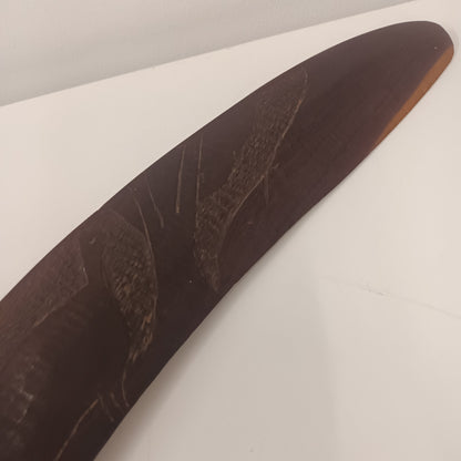 Aboriginal Tribal Art 22" Carved Boomerang