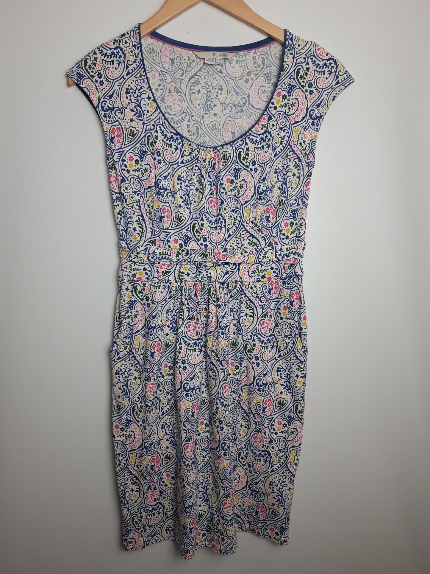 Boden Floral Modal/Cotton Dress Size 8 Petite