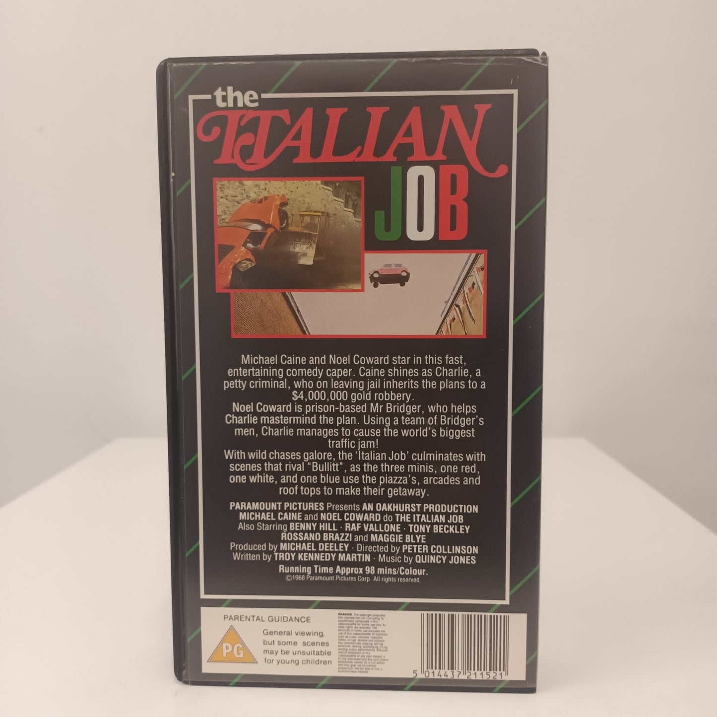 The Italian Job VHS Tape CIC Green Stripe