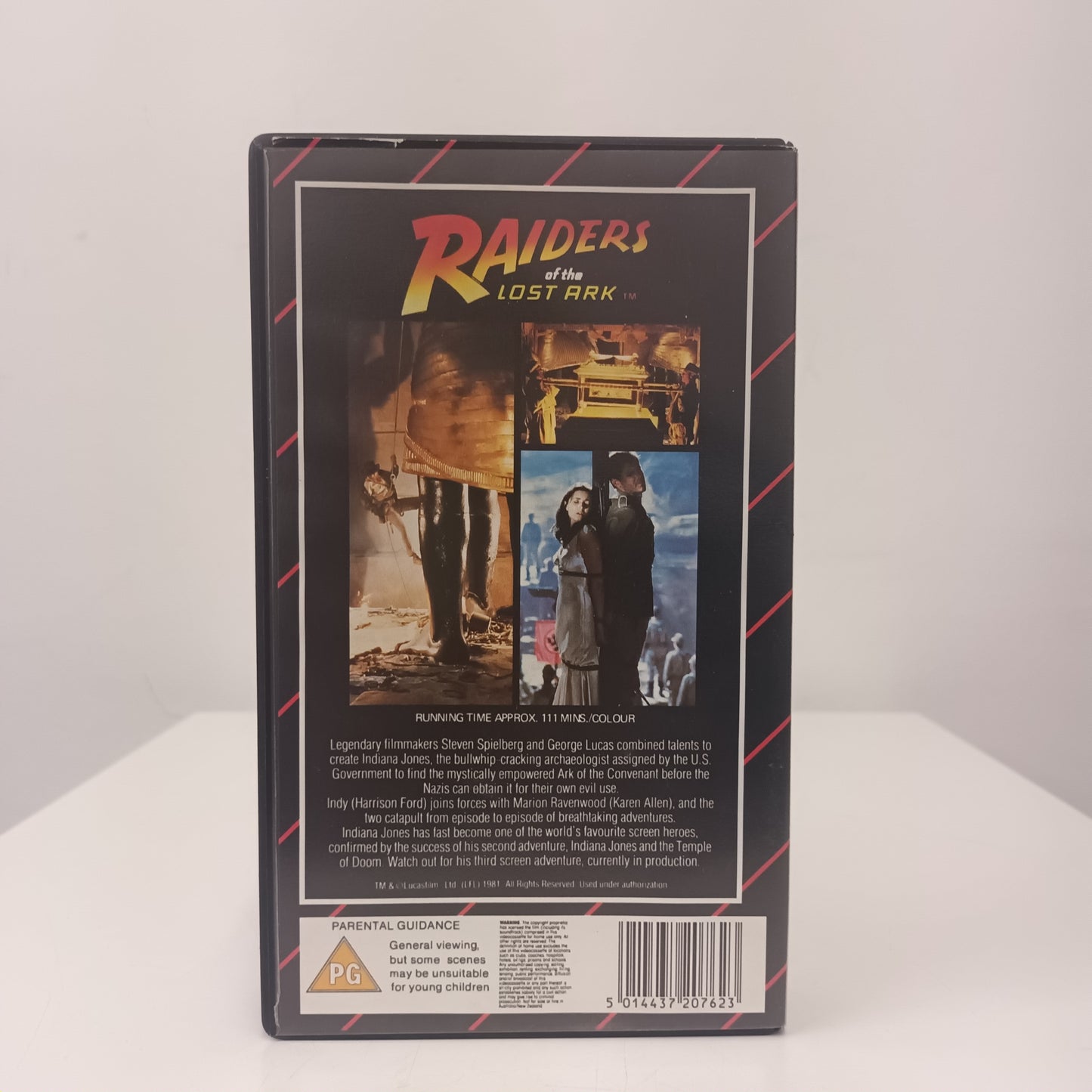 Raiders Of The Lost Ark VHS Tape CIC Red Stripe