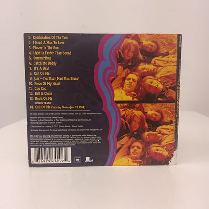 Janis Joplin Big Brother & The Holding Company Live At The Carousel Ballroom 1968 CD