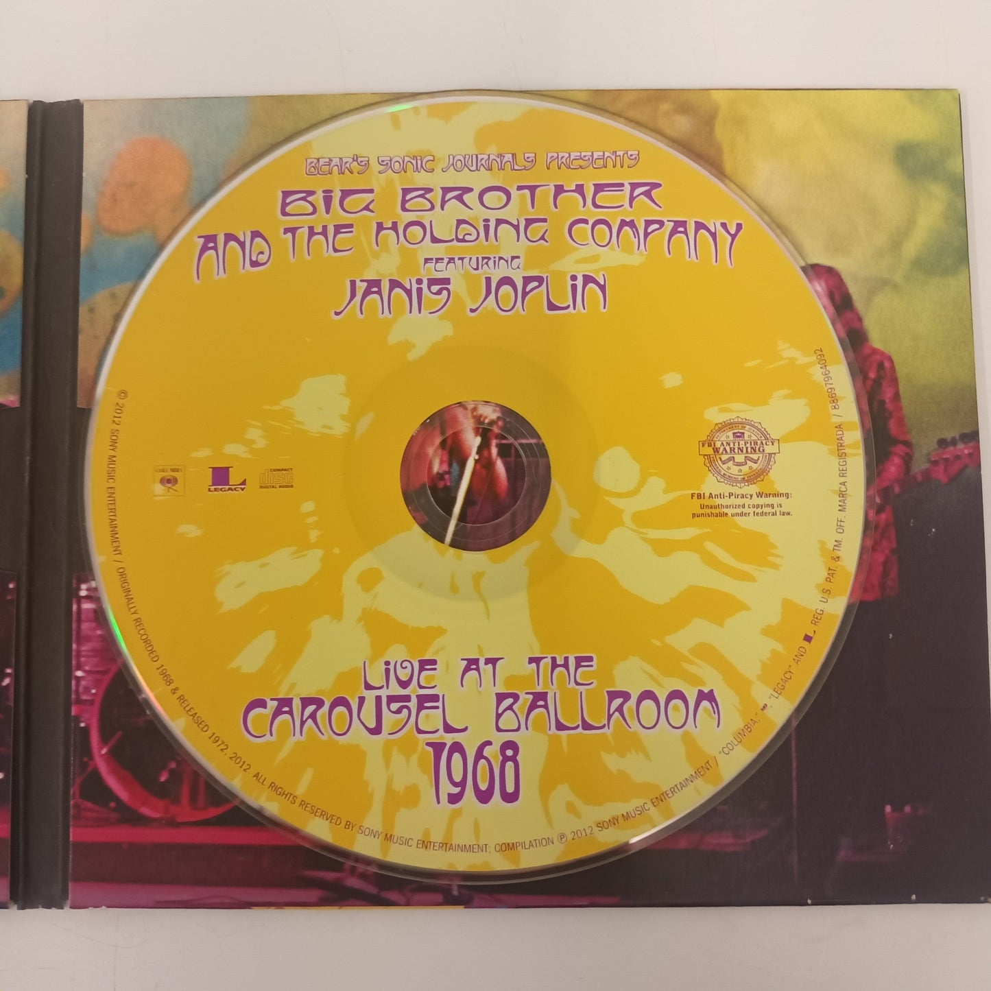 Janis Joplin Big Brother & The Holding Company Live At The Carousel Ballroom 1968 CD