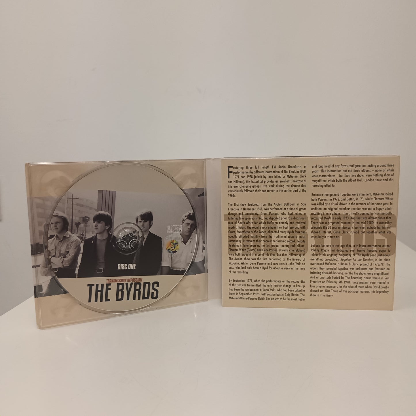 The Byrds Transmission Impossible 3 CD Set Classic Radio Broadcasts From The Vault