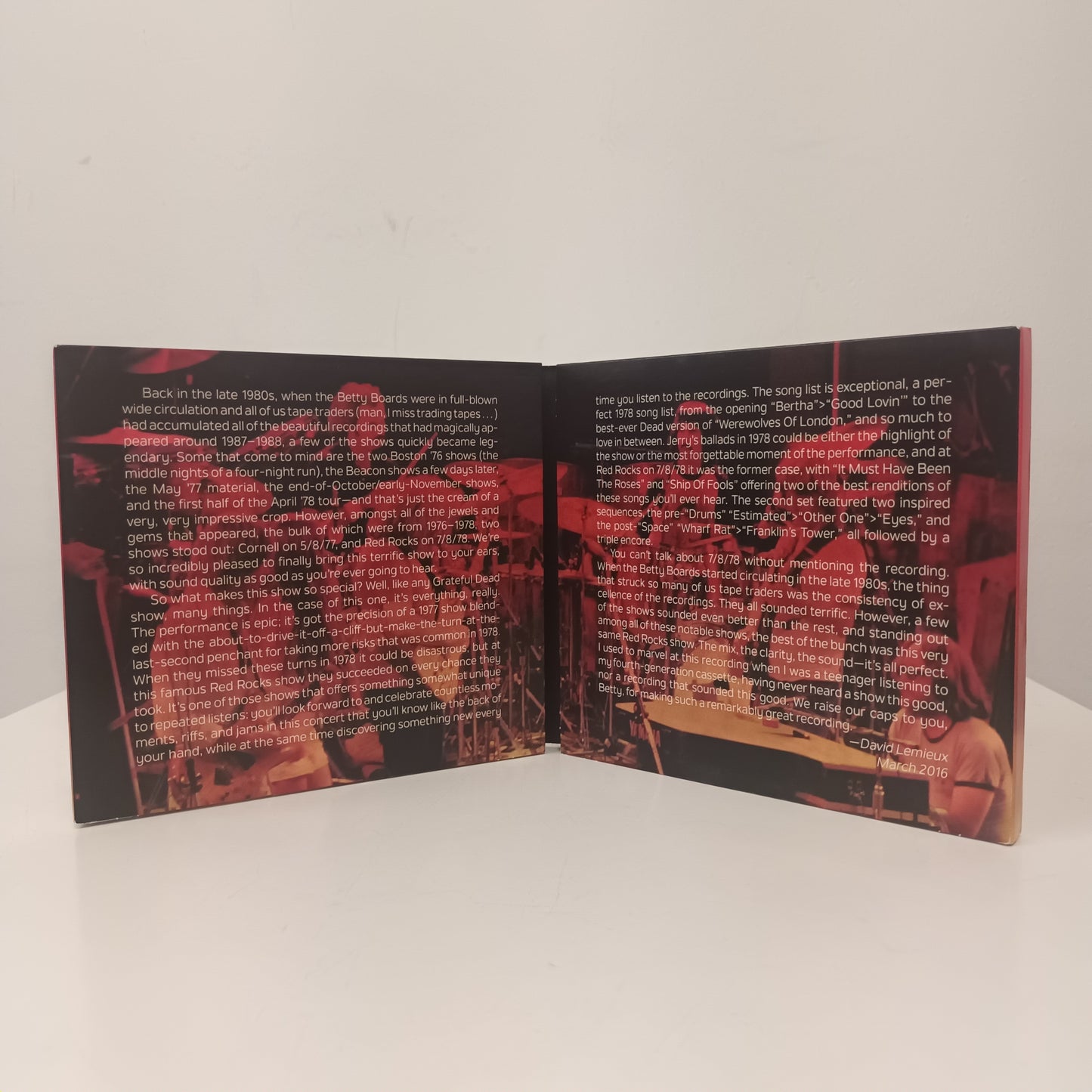 Grateful Dead Red Rocks 78 3 CD Box Set