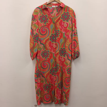 Vila Size 12 Summer Retro Style Maxi Dress