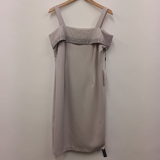 Brand New With Tags Roman Size 14 Grey Evening Dress