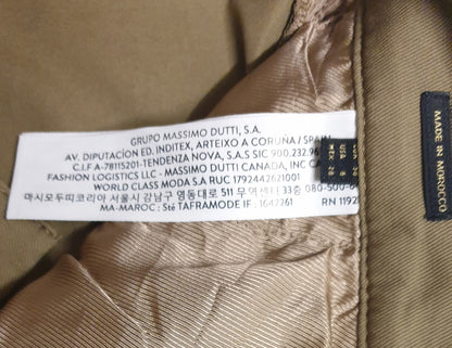 Massimo Dutti Light Brown Barrel Leg Trousers EUR38 UK 10