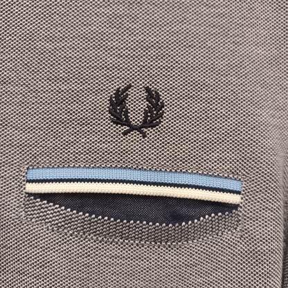 Fred Perry Size Medium Slim Fit Blue Polo Shirt