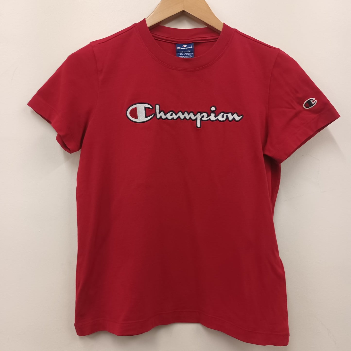 Champion Size Medium Red T Shirt