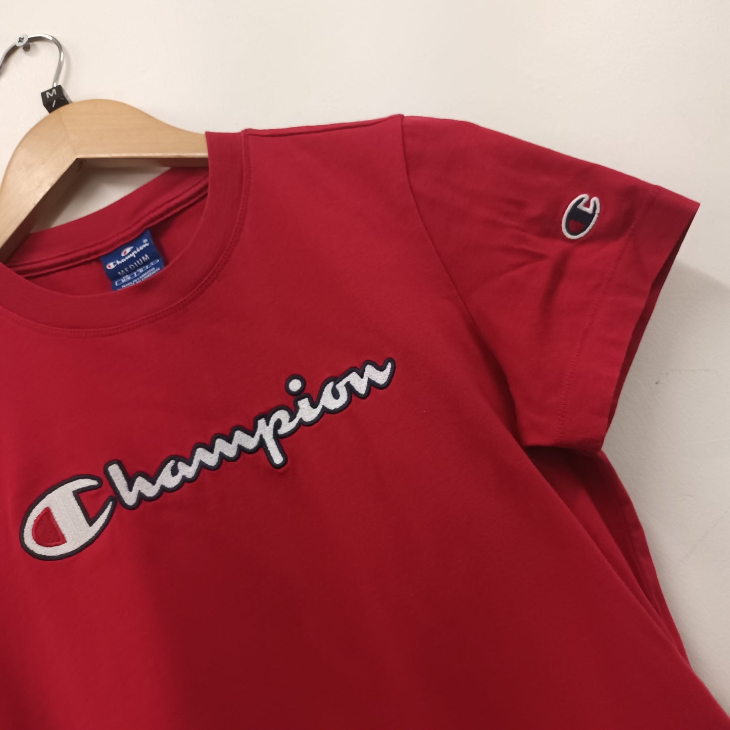 Champion Size Medium Red T Shirt