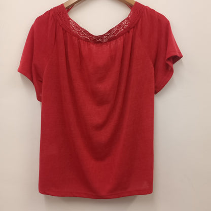 BNWT Roman Size 14 Red Summer Top