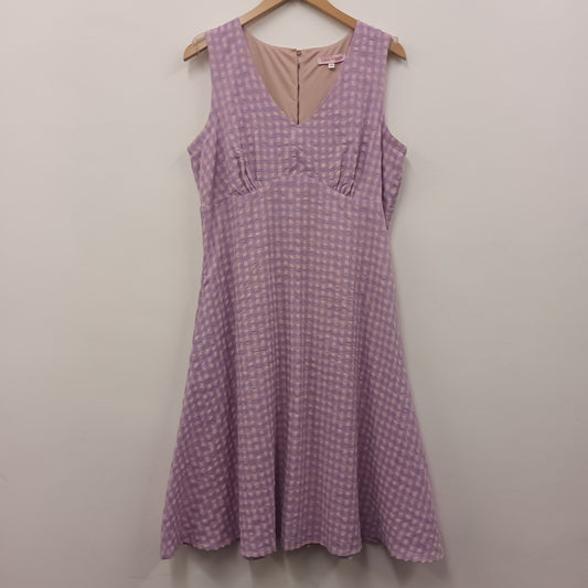 Little Wings Factory Size 14 Lilac & Pink Gingham Dress