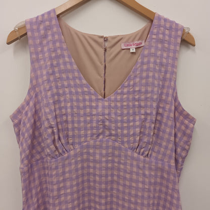 Little Wings Factory Size 14 Lilac & Pink Gingham Dress