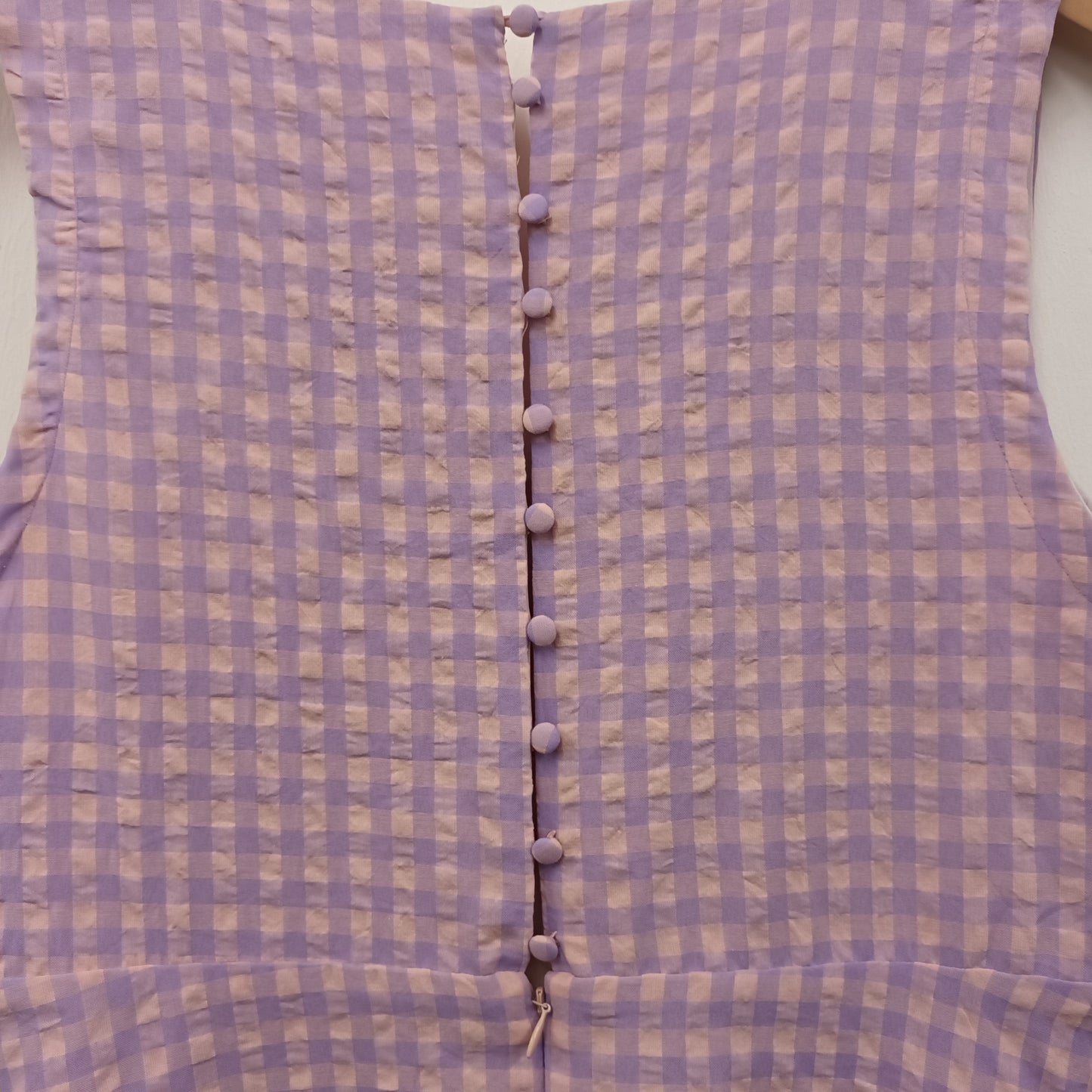 Little Wings Factory Size 14 Lilac & Pink Gingham Dress