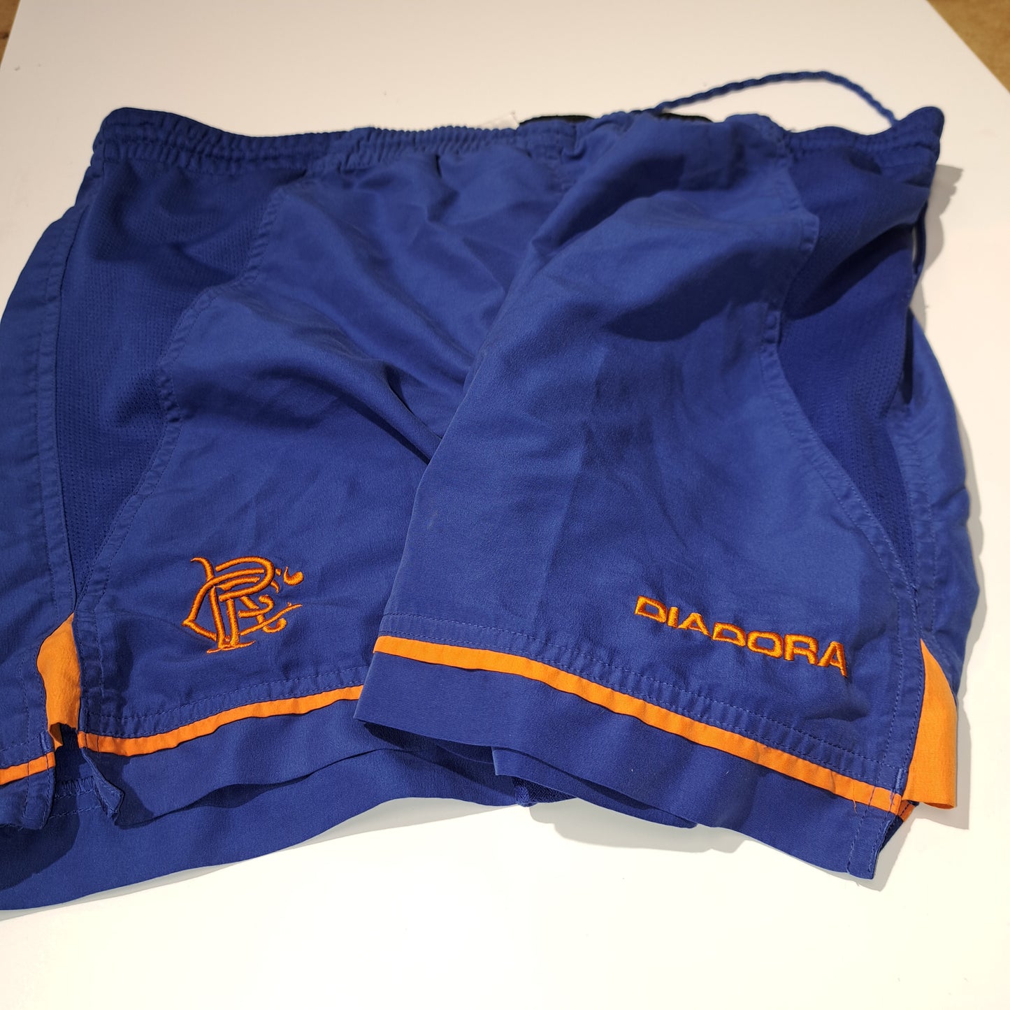 Rangers Rare Vintage Diadora Official Replica Away Football Shorts Season 2002-2003