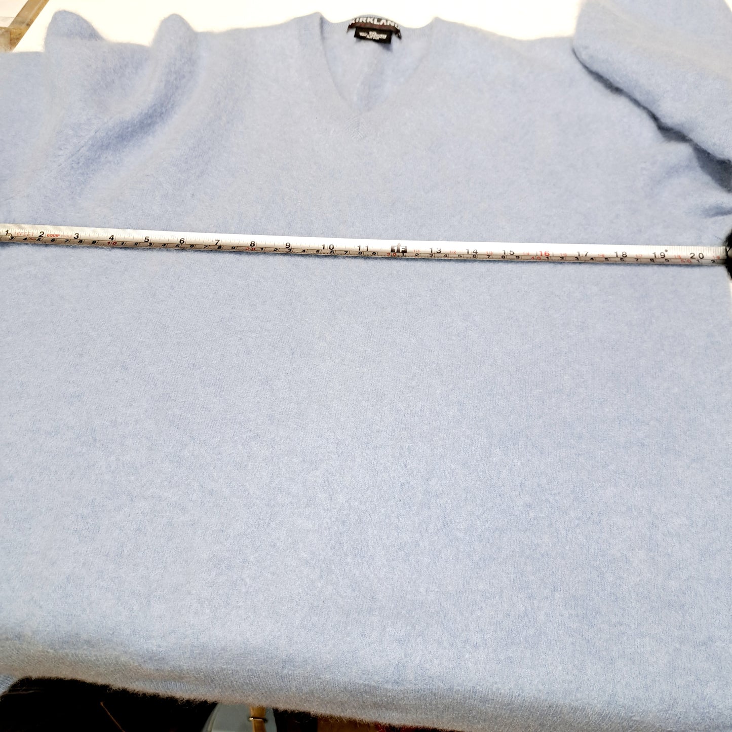 Kirkland Cashmere Mens Sweater Sky Blue XXL