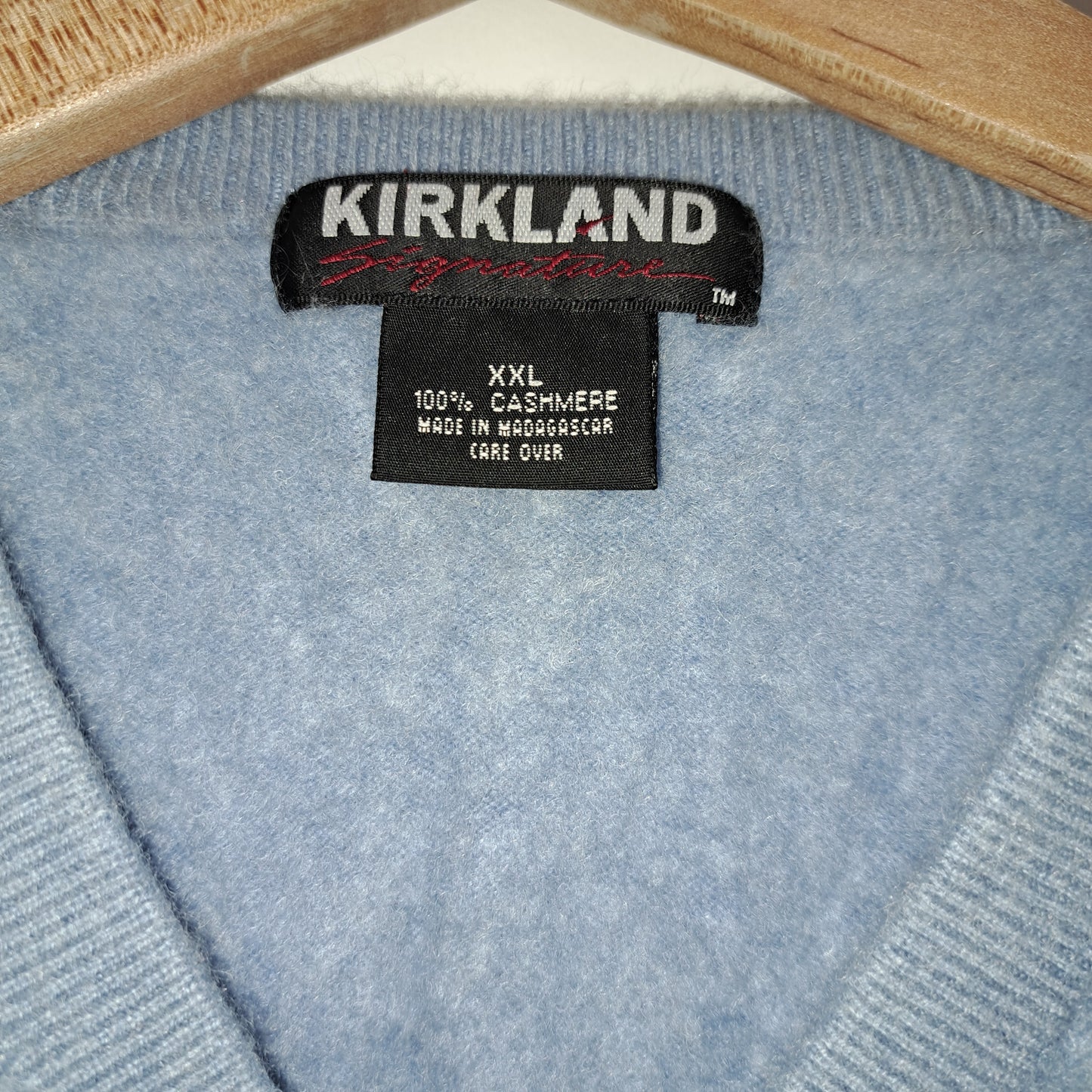 Kirkland Cashmere Mens Sweater Sky Blue XXL