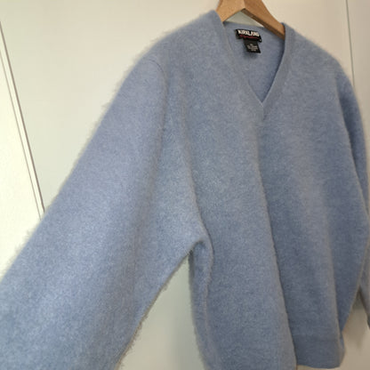 Kirkland Cashmere Mens Sweater Sky Blue XXL